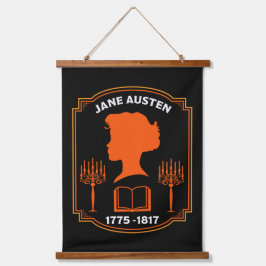 ジェーン・オースティン・イングリッシュ小説家 吊り下げ型タペストリー