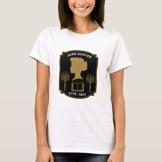 ジェーン・オースティン・イングリッシュ小説家 Tシャツ (正面)