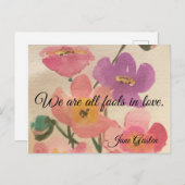 ジェーン・オースティン・ロマンチック葉書 ポストカード (正面/裏面)