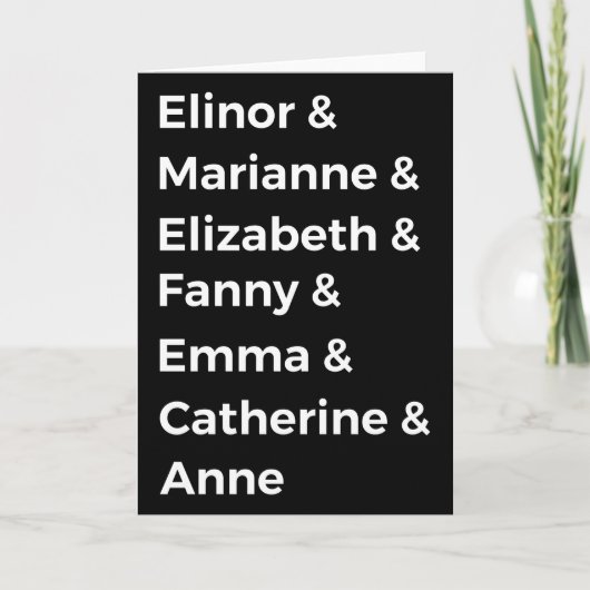 ジェーン・オーステンのヒロイン・イ カード (正面)