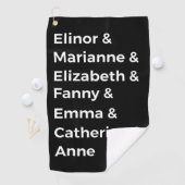 ジェーン·オーステンのヒロインI ゴルフタオル (インサイチュ)