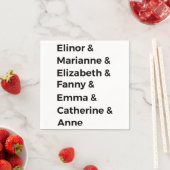 ジェーン·オーステンのヒロインI スタンダードカクテルナプキン (インサイチュ)