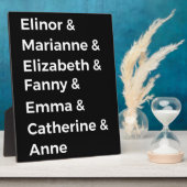 ジェーン·オーステンのヒロインI フォトプラーク (側面)