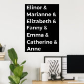 ジェーン·オーステンのヒロインI ポスター (ホームオフィス)