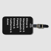 ジェーン·オーステンのヒロインI ラゲッジタグ (正面横)