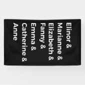 ジェーン·オーステンのヒロインI 横断幕 (横)