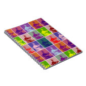 ジェーン・オーステンポップ・アートのアートカラフル ノートブック (右側)