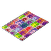 ジェーン・オーステンポップ・アートのアートカラフル ノートブック (左側)