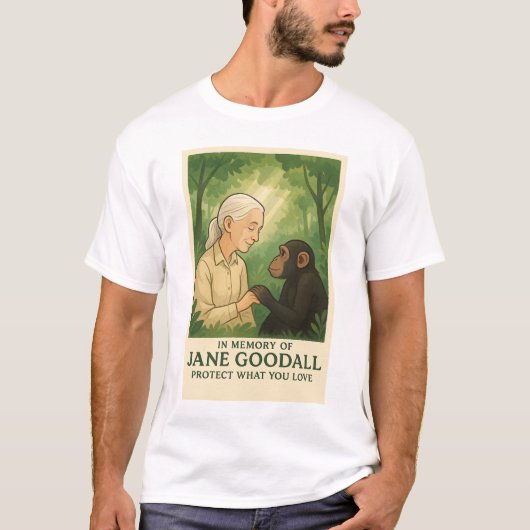ジェーン・グドール Tシャツ (正面)