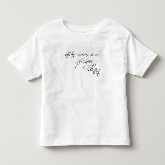 ジェーン・グレイ夫人の署名 トドラーTシャツ (正面)