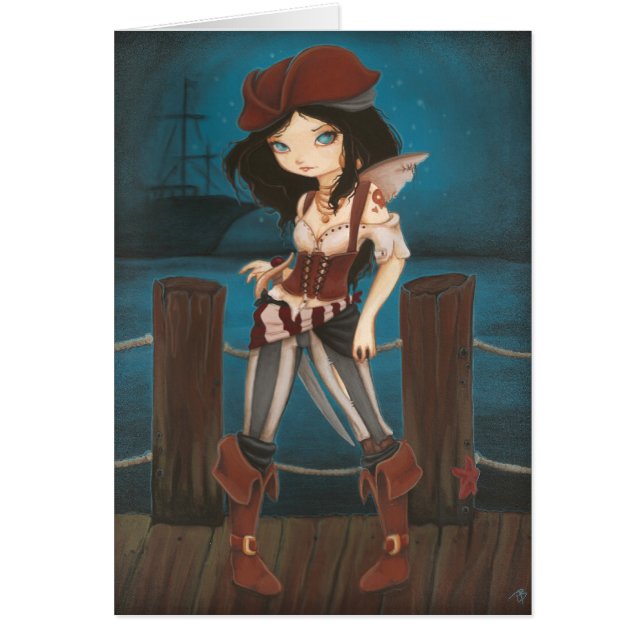 ジェーン-ファンタジーの妖精の海賊カード (正面)