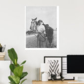 ジェーン・ベルヌーディとその馬 ポスター (ホームオフィス)