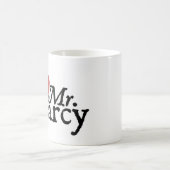 ジェーンAustenのハートのDarcyのマグ コーヒーマグカップ (中央)