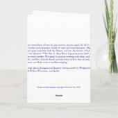 ジェーンAustenのパーティーのティーカップの空白のな挨拶状 カード (裏面)