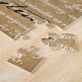 ジェーンAustenのページのシルエット ジグソーパズル (側面)