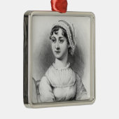 ジェーンAustenのポートレート メタルオーナメント (右)