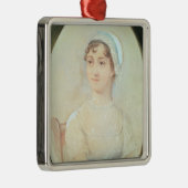 ジェーンAustenのポートレート メタルオーナメント (右)