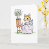 ジェーンAustenのマウスカード カード (黄色い花)