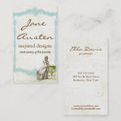 ジェーンAustenのユニークな名刺によってインスパイア 名刺 (正面/裏面)