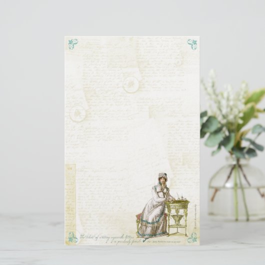 ジェーンAustenの刺激を受けたな文房具I 便箋 (スタンド正面)