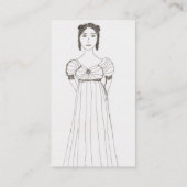 ジェーンAustenの執筆 名刺 (裏面)