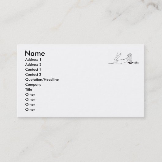 ジェーンAustenの執筆 名刺 (正面)