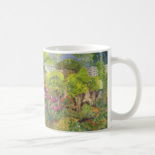 ジェーンAustenの庭の水彩画のマグ コーヒーマグカップ
