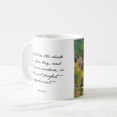 ジェーンAustenの庭IIの水彩画のマグ コーヒーマグカップ (正面左)