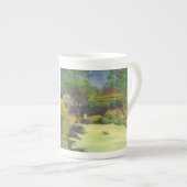 ジェーンAustenの庭IIの水彩画の骨灰磁器のマグ ボーンチャイナマグカップ (正面右)