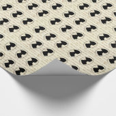 ジェーンAustenの引用文および小さいシルエットのポートレート ラッピングペーパー (角)