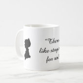 ジェーンAustenの引用文のマグ コーヒーマグカップ (正面左)