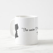 ジェーンAustenの引用文のマグ コーヒーマグカップ (正面左)