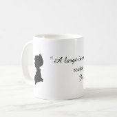ジェーンAustenの引用文のマグ コーヒーマグカップ (正面左)