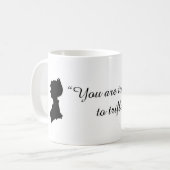 ジェーンAustenの引用文のマグ コーヒーマグカップ (正面左)