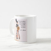 ジェーンAustenの引用文のマグ コーヒーマグカップ (正面左)