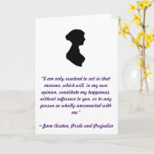 ジェーンAustenの引用文カード カード (黄色い花)