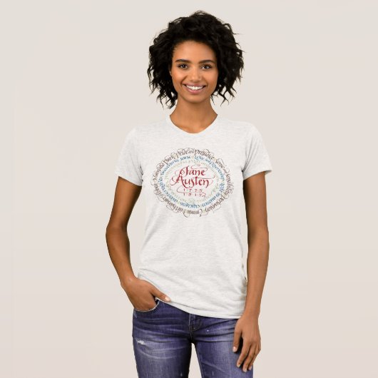 ジェーンAustenの時代劇の罰金のジャージーのTシャツ Tシャツ (正面フル)