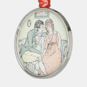 ジェーンAustenの知と情のクリスマス メタルオーナメント (左)