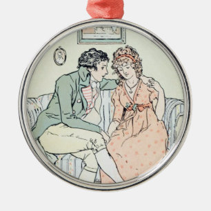 ジェーンAustenの知と情のクリスマス メタルオーナメント