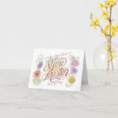 ジェーンAustenの種類の日のメッセージカード カード (黄色い花)