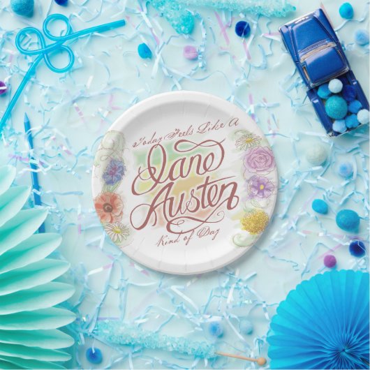ジェーンAustenの種類の日の紙皿 ペーパープレート (パーティー)