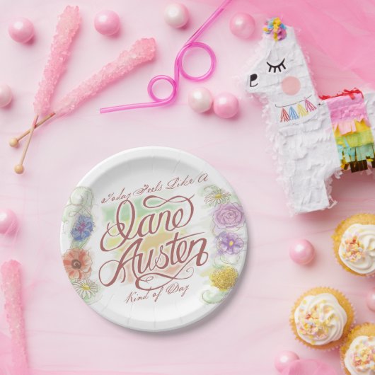 ジェーンAustenの種類の日の紙皿 ペーパープレート (パーティー)