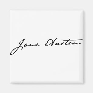 ジェーンAustenの署名 マグネット