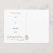 ジェーンAustenの茶パーティの招待状 インビテーションポストカード (裏面)