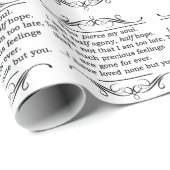 ジェーンAustenの説得の引用文 ラッピングペーパー (ロールコーナー)