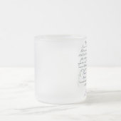 ジェーンAustenの説得の引用文#1 フロストグラスマグカップ (中央)