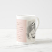 ジェーンAustenの骨灰磁器 ボーンチャイナマグカップ (正面右)