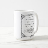 ジェーンAustenの高慢と偏見のインスピレーション コーヒーマグカップ (正面右)