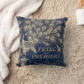 ジェーンAustenの高慢と偏見の孔雀1894年 クッション (ブランケット)