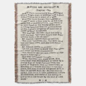 ジェーンAustenの高慢と偏見の文献の引用文 スローブランケット (正面縦)